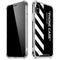 Black and White Stripes iPhone XS Max Clear Case